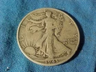 Orig US Vintage SILVER COIN-1943 S WALKING LIBERTY HALF DOLLAR