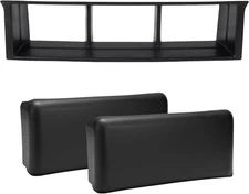 Front Bumper Guards Pads & Lower Center Cover for 2009-2014 Ford F150, Front Bum