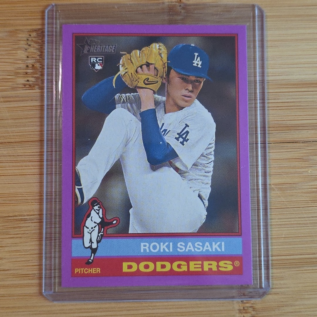 2025 Topps Heritage Roki Sasaki #224 Light Purple Border (RC)