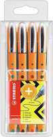 Stabilo - Tintenroller - Worker+ - Medium - 4Er Pack - GrüN, Rot, Blau, Schwarz