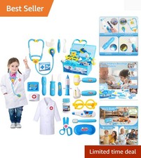 Toddler Doctor Set with Stethoscope  Accessories - Ideal Gift for 2-6 Olds