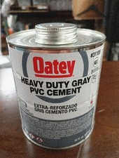 31105, 32 Oz, Gray, 32 Ounce PVC Cement, Dented Can, 323,324