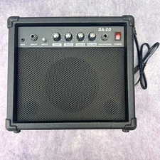 GA-20 Electric Guitar Amplifier Used For A Speaker & Guitar Black Sound System
