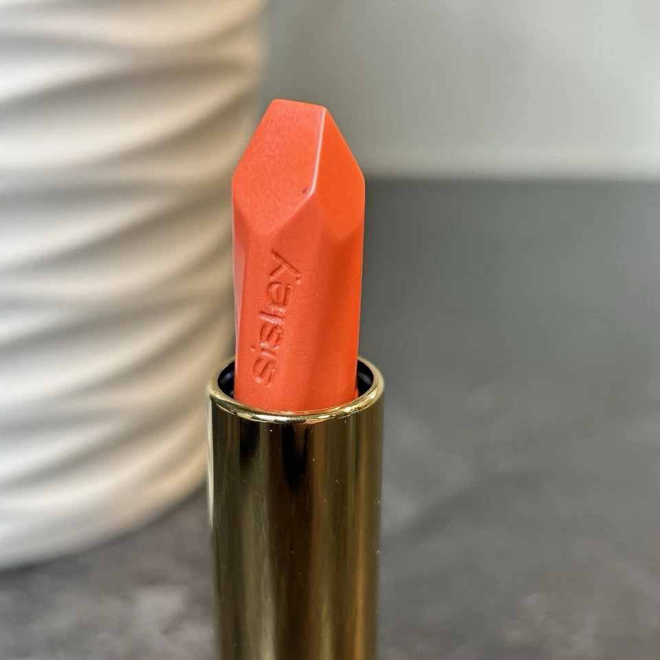 NEW Sisley Hydrating Long Lasting Lipstick L8 Coral Full Size RARE - Image 2 of 4