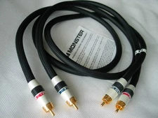 MONSTER CABLE M Series PM M1000 MKII audio RCA interconnect cable pair