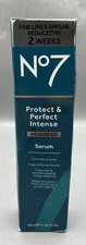 No7 Protect & Perfect Intense Advanced Serum 1 oz / 30 mL NEW Damaged Box