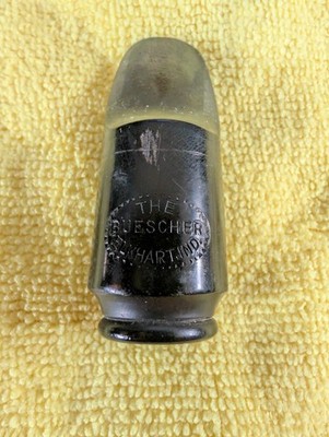 Buescher Bb Soprano Hard Rubber Vintage Mouthpiece 1920's .043'' Tip w/Cap & Lig.