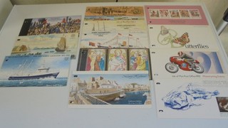12 DIFFERENT ISLE OF MAN STAMP PRESENTATION PACKS FROM 1992 & 1993