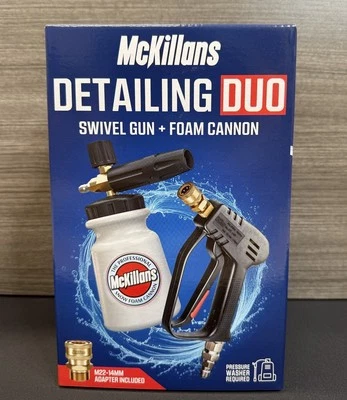 ✅McKillans Duo, Swivel Gun & Wide Mouth Foam Cannon, New📦