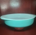 Vintage PYREX 221 Turquoise Teal Robins Egg Blue Round Cake Pan 8 1/4 Milk Glass