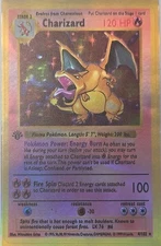 Pokémon Charizard Holographic Credit Card Skin Cover-Wrap Decal Pre-Cut Sticker 