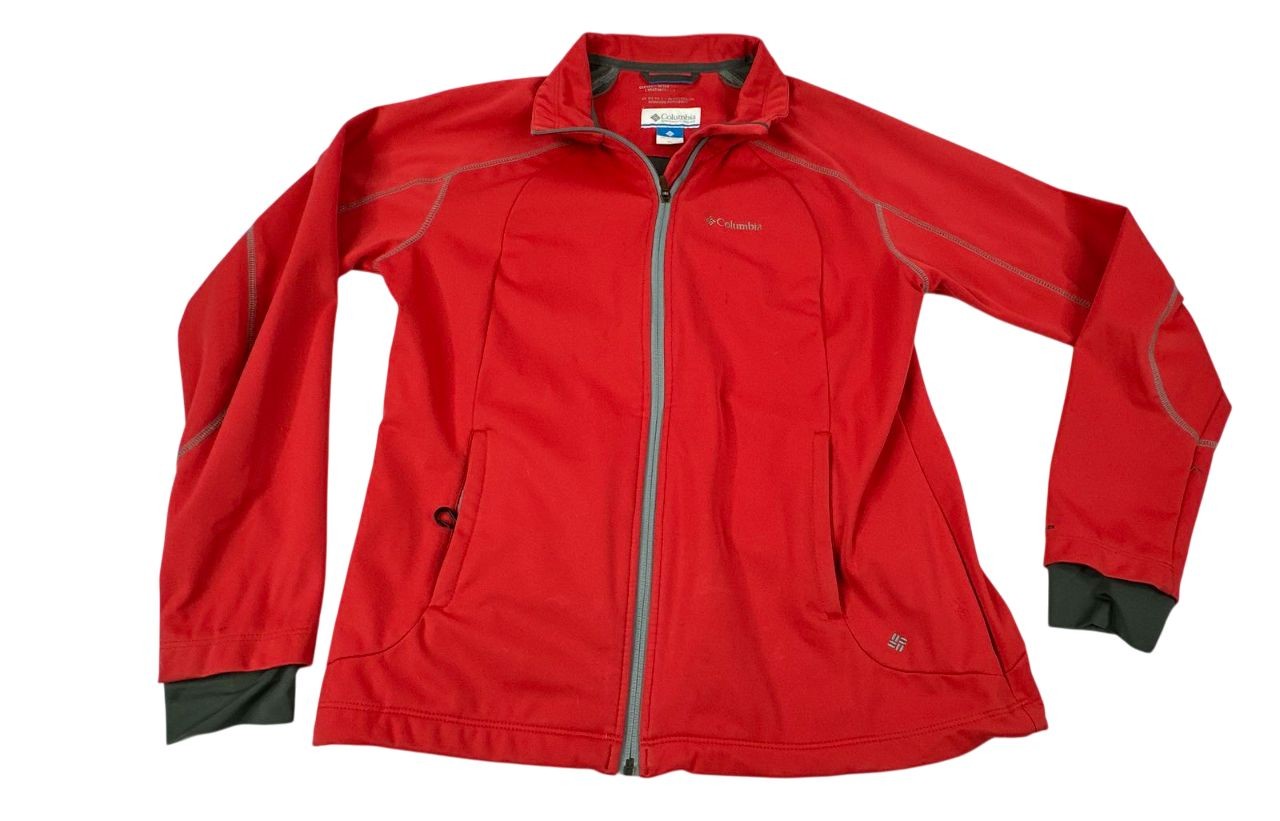 Columbia Red Omni-Wind Block Full Zip Jacket. Women's - Size XL