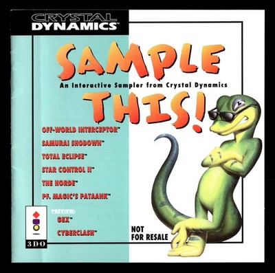 Crystal Dynamics Sample This! (3DO) *INSTRUCTION MANUAL ONLY - NOT FOR RESALE*