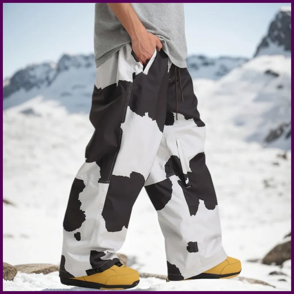 Pantalones de snowboard GSOU SNOW súper holgados invierno ropa térmica transpirable