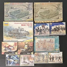 Zveda Huge Mixed Lot Vintage Military Model Kits maquetas joblot