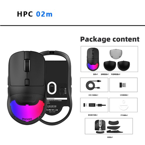 Mouse inalámbrico para juegos Ironcat HPC02 micromovimiento enchufe caliente/micromovimiento fijo 18 cm - Imagen 14 de 17