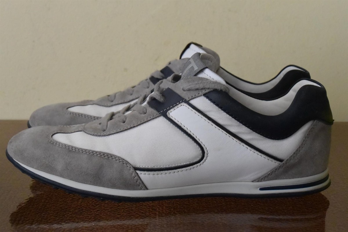 Tod's Men's White/Grey Sneakers Sz 9.5 | eBay