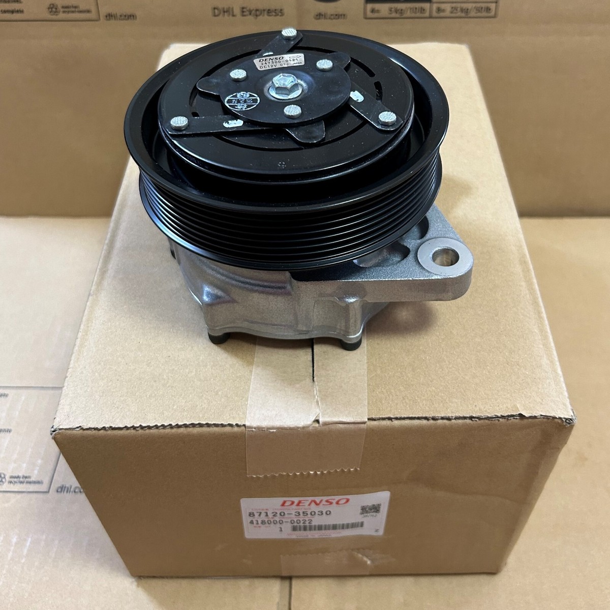 様 67 AF35 ライブディオZX 純正カーボン柄エンブレム3個セット 87130-GBL