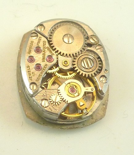 Movado LDS 17 Jewel Wrist Watch Movement - Good Balance - Parts / Repair 11 13 - Picture 2 of 5