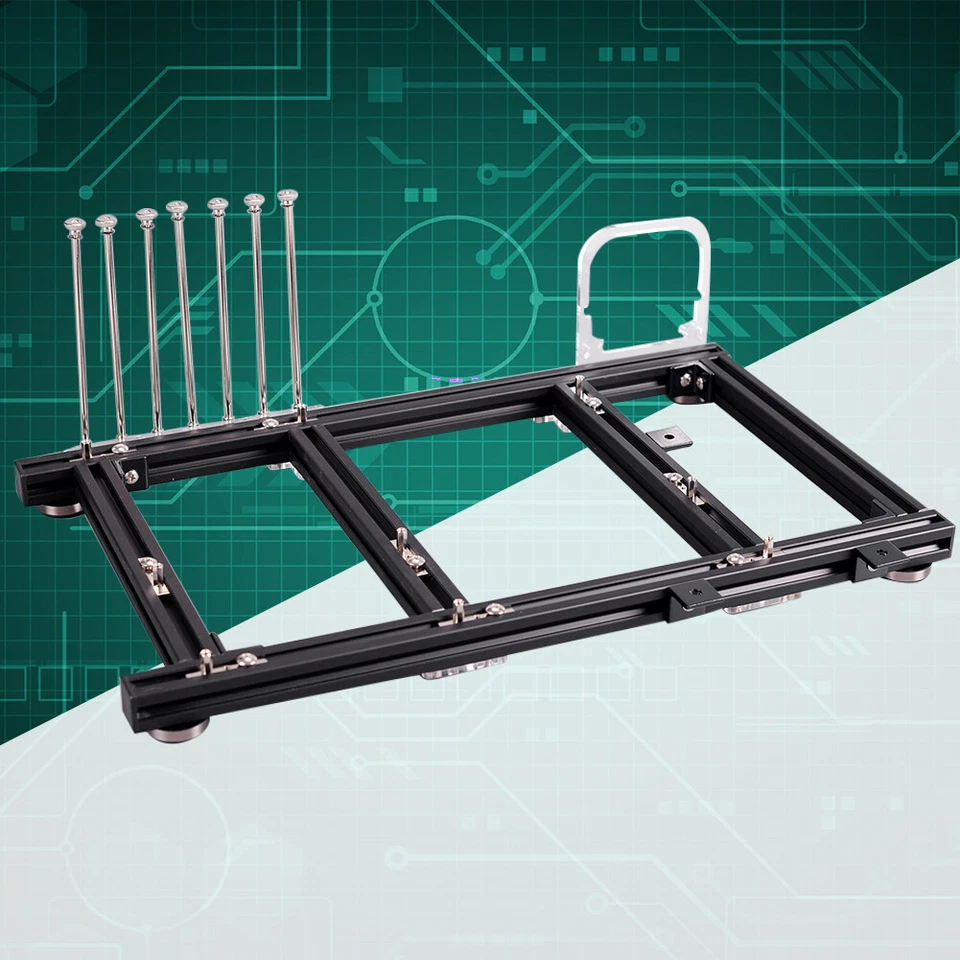 PC Open Frame Case DIY Mini Aluminum Alloy ITX ATX Frame for PC Computer Desktop - Image 4 of 4