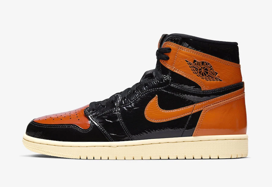 Nike Air Jordan Retro 1 High Shattered Backboard 3.0 Orange Black Kids GS Size
