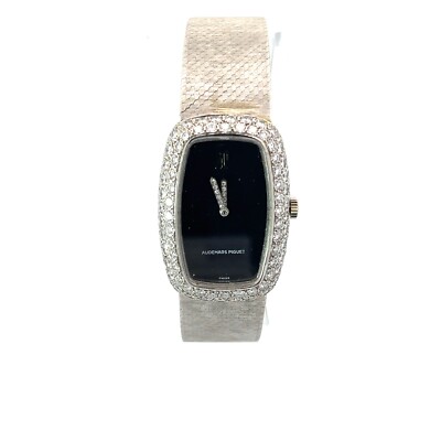Authentic Vintage Audemars Piguet Ladies 18k Diamonds Bezel Watch