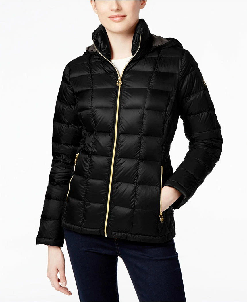 MICHAEL Michael Kors piumino imbottito trapuntato PS BLK era $190