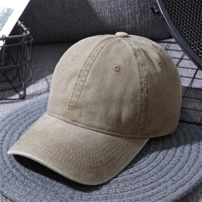 Baseball Cap Cotton Adjustable Stonewash Lightweight  display picture 1