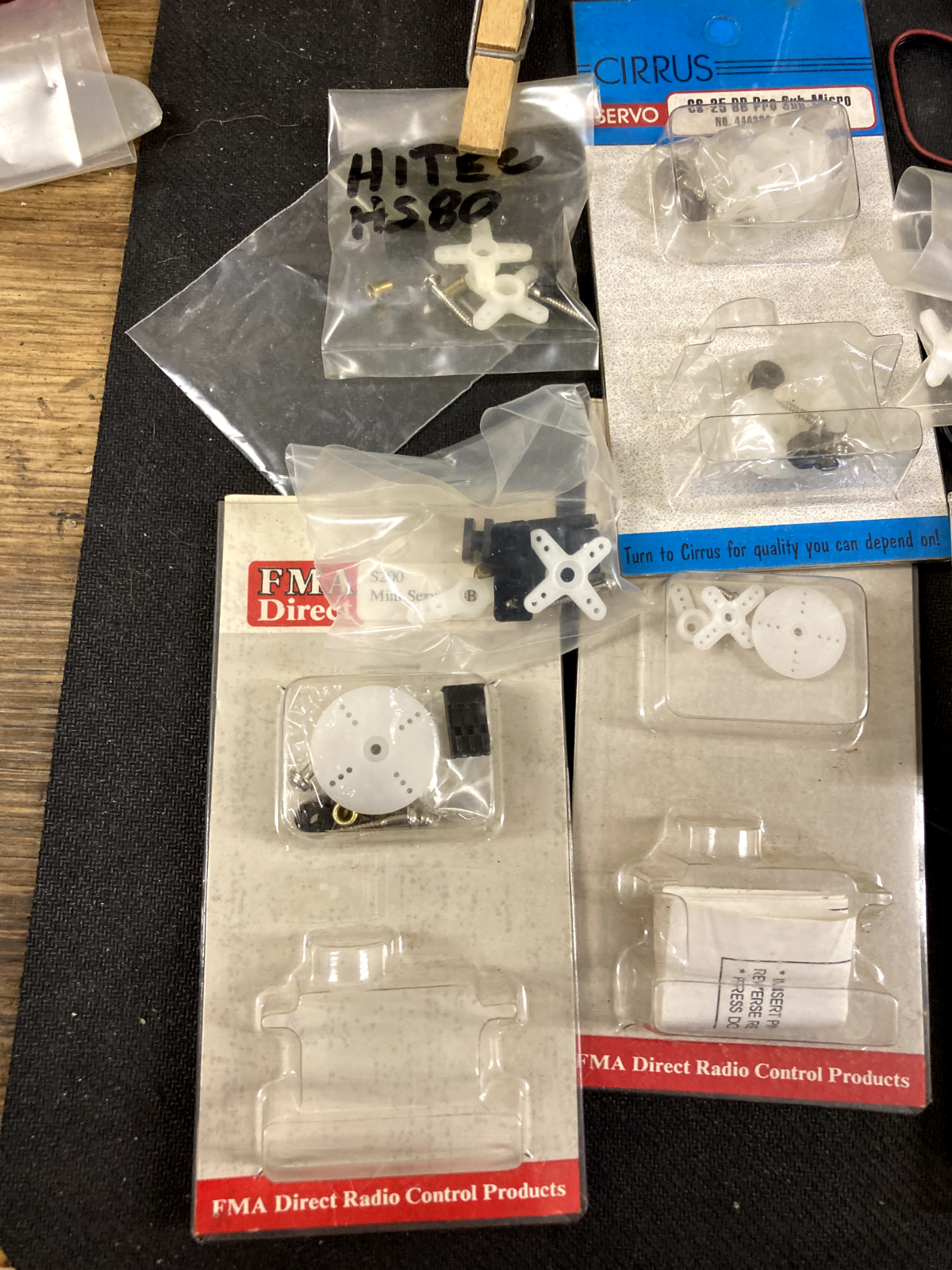 LOT of RC Electronics JR 610, Hitec rx, FMA Rx, RC direct rx, servo ...