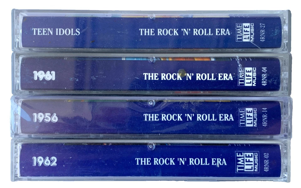 TIME LIFE MUSIC ROCK N ROLL ERA CASSETTE LOT x4 TEEN IDOLS / 1956 / 1961 / 1962 - Image 2 of 4