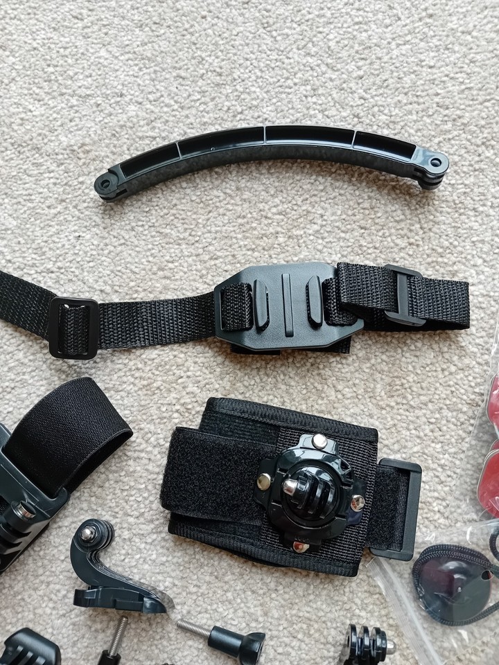 Akaso Action Camera Accessory Bundle For Bikes, Biking. Compatible With