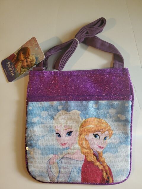 NEW Disney Frozen Sequin Handbag Purse Fantasia Accessories Elsa & Anna Kids