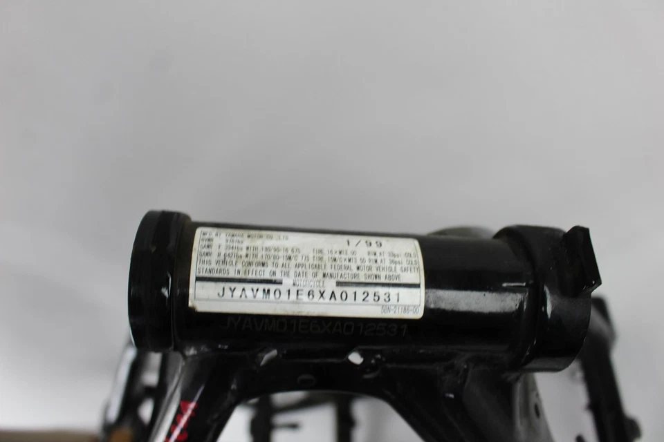 98-16 Yamaha XVS650 V-Star XVS 650 Classic Main Frame Chassis CLN Foto 4 de 4