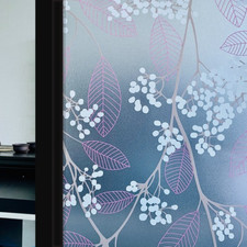 3D Matte Privacy Window Film Stained Glass Vinyl Self Adhesive Window Sticker