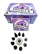 Hem Vanilla Incense Cones - Love and Friendship - Pick 10-20-30-50-80-100-120