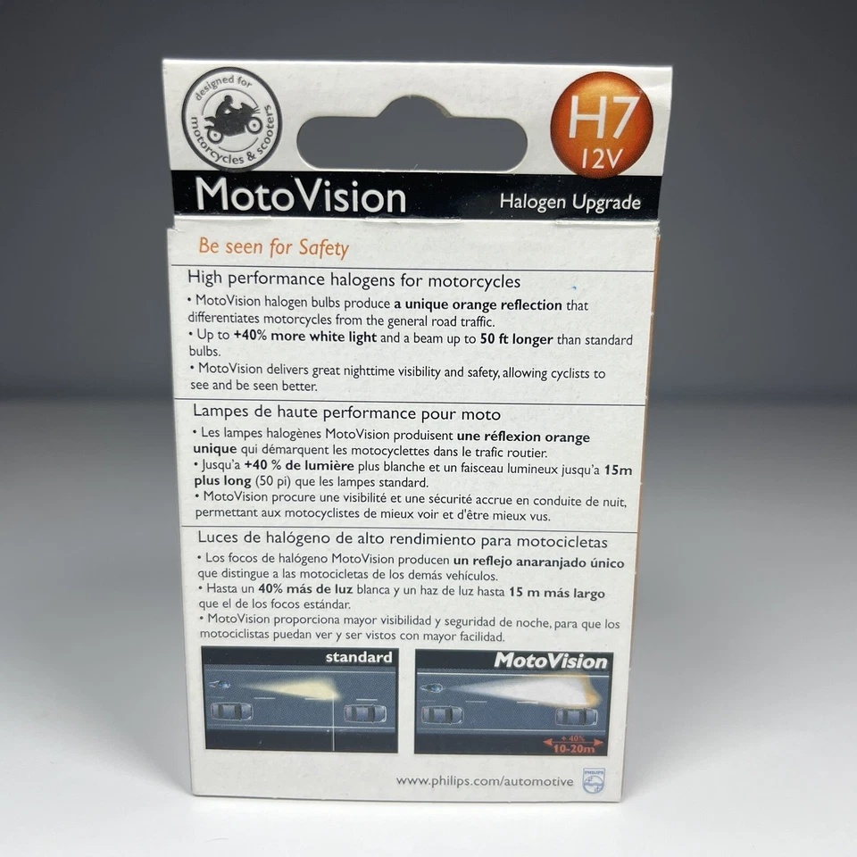 Philips H7 Kawasaki KLR650 Ninja650R Versys Ninja250 08 09 10 11 Bombilla Faro Foto 3 de 4