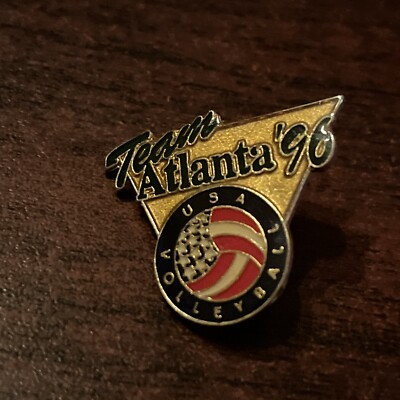 1996 Atlanta Olympics Volleyball Event Team USA Lapel Hat Pin