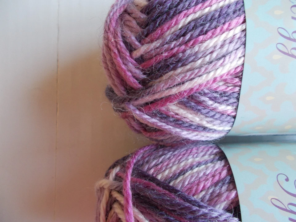 Sundance Synergy wool blend gradient yarn, Berry Blend, lot of 2 (76 yds ea) - Image 2 of 2