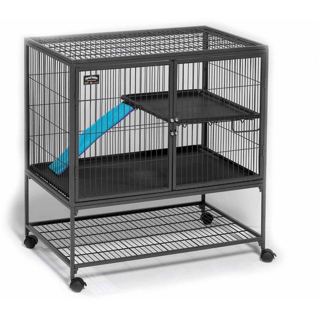 midwest ferret nation double unit with stand ferret cage