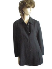 JIL SANDER BLACK OVERSIZED SINGLE BREASTED LINEN BLAZER-JACKET SIZE 36