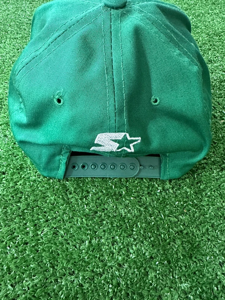 Vtg Boston Celtics Embroidered Spell Out Hat Starter Snap Back  - Image 3 of 4