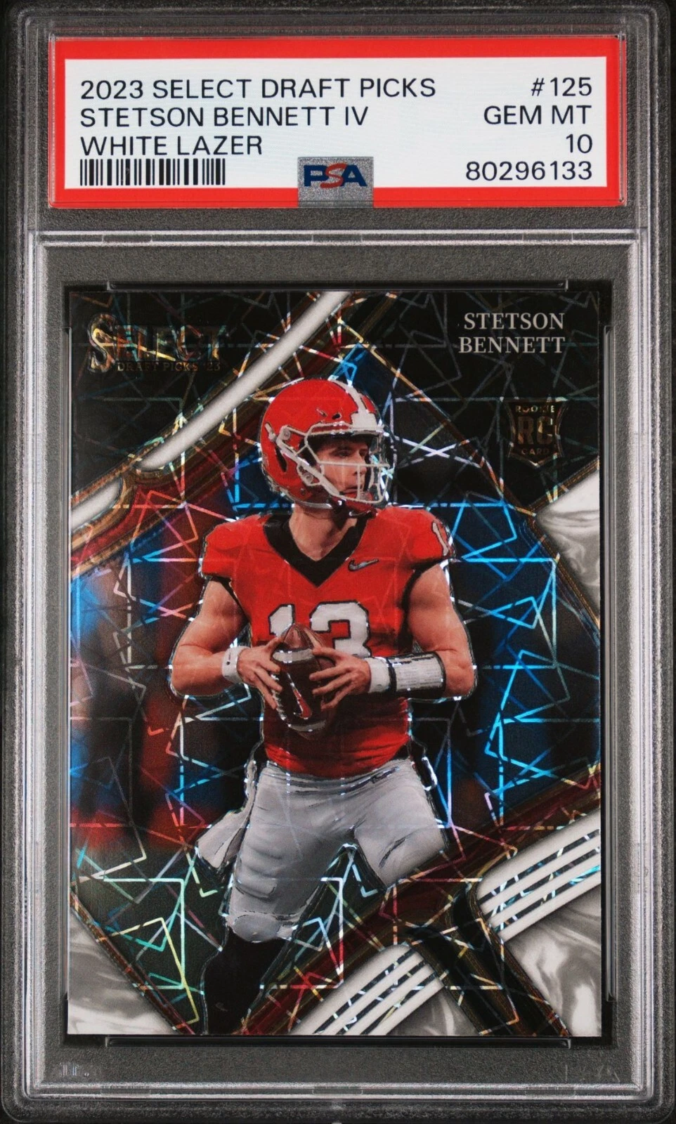 Stetson Bennett Panini Select Draft Picks #125 White Lazer