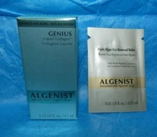 NEW 2 ALGENIST Genius Liquid Collagen NIB & Triple Algae Eye Renewal Balm