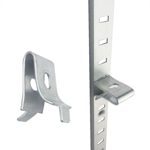2er Set Edelstahl Trennwandwinkel Metall Regalträger Clips - Bild 9 von 9