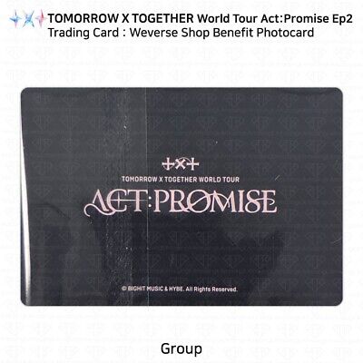 TXT World Tour Act : Promise Ep2 Trading Card Weverse Shop TXT World Tour Act : Promise Ep2 Trading Card Weverse Shop