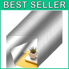 30-Pc Flexible Mirror Sheets for Home Decor