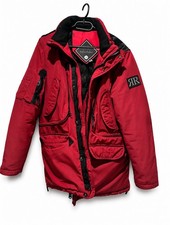 Regio Regino Herren Parka Jacke M Rot/Schwarz...