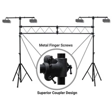 Harmony Audio HA-TRUSSKIT Pro DJ 10FT Lighting Truss Package Tripod Light Stands