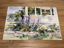 Original Watercolor Painting Artist Signed Bridget Austin Art
