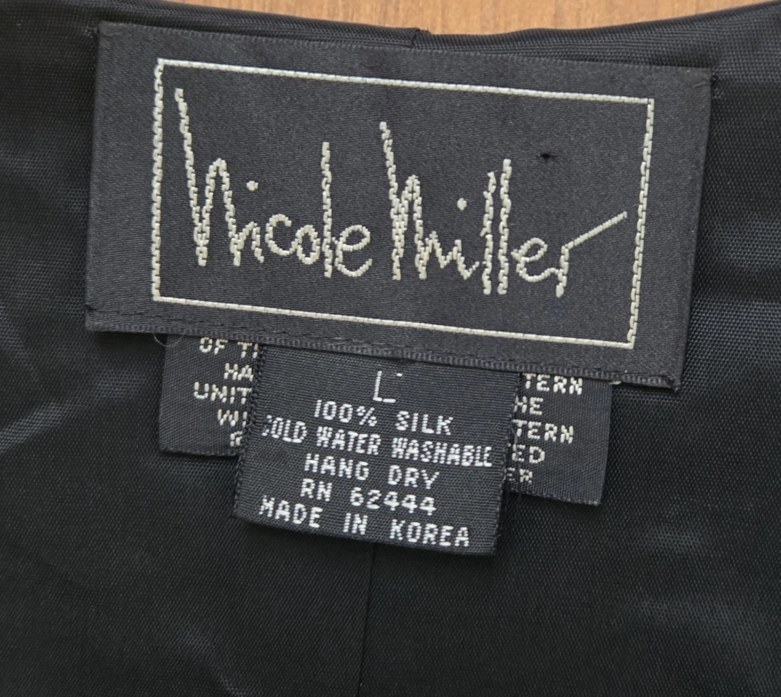 Nicole Miller Vintage 1990's Silk Vest Men's Large Slim Fit Casino Playing Cards image 5